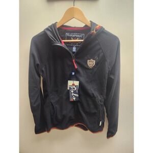 Horseware Polo Collection Thermo Reg Fleece Zip Hoodie Jacket Black Medium